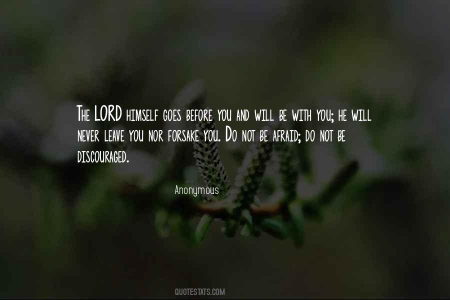 Will Not Leave You Quotes #694531