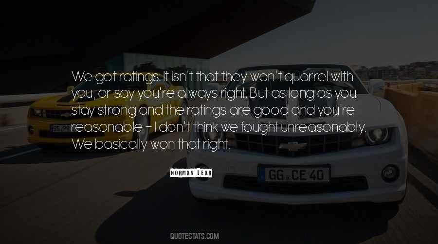 Will Stay Strong Quotes #78190