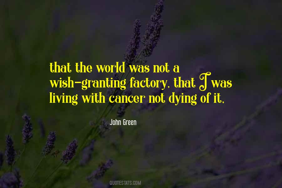 Quotes About Dying Cancer #882206