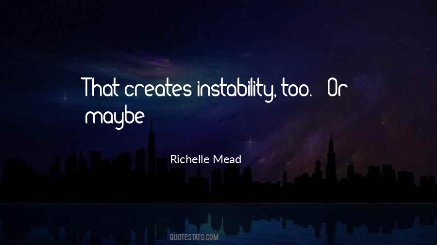 Quotes About Instability #281212