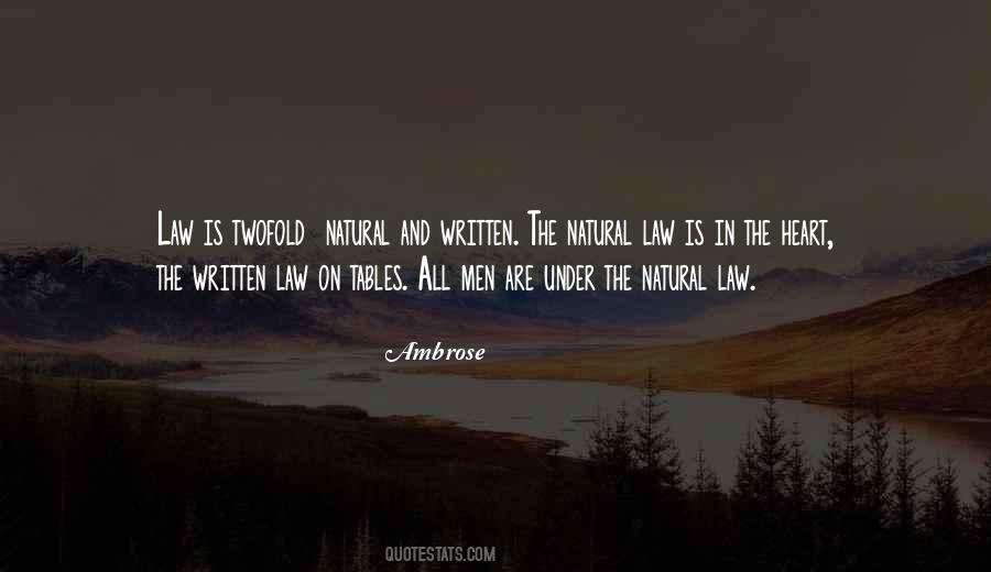 Quotes About Natural Law #315002