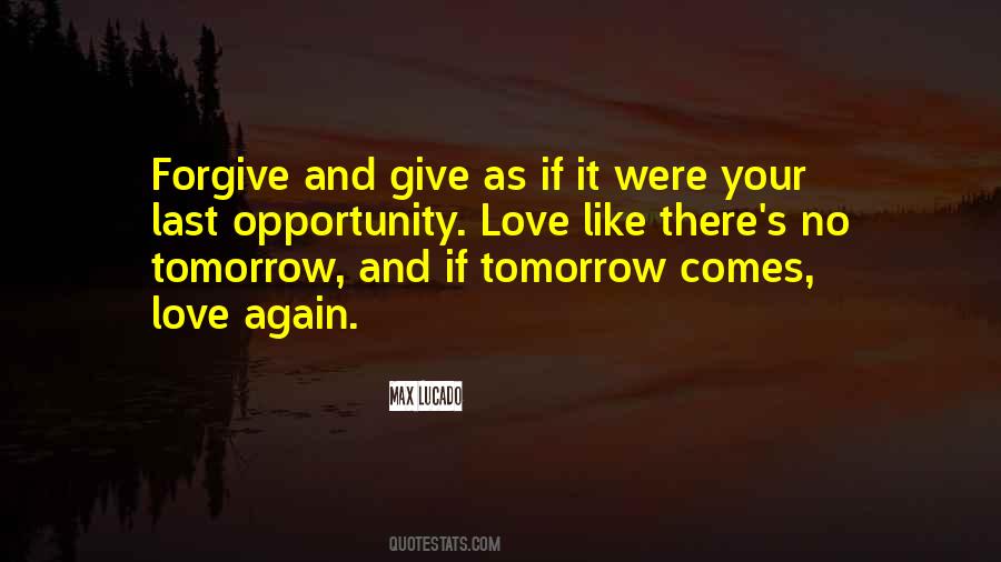 Will You Love Me Tomorrow Quotes #191510