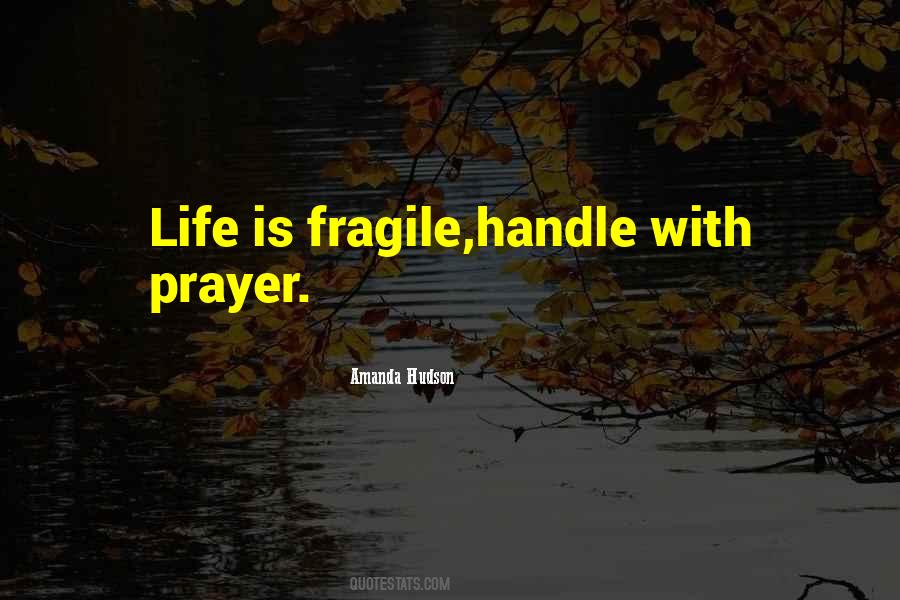 Quotes About Fragile Life #934707