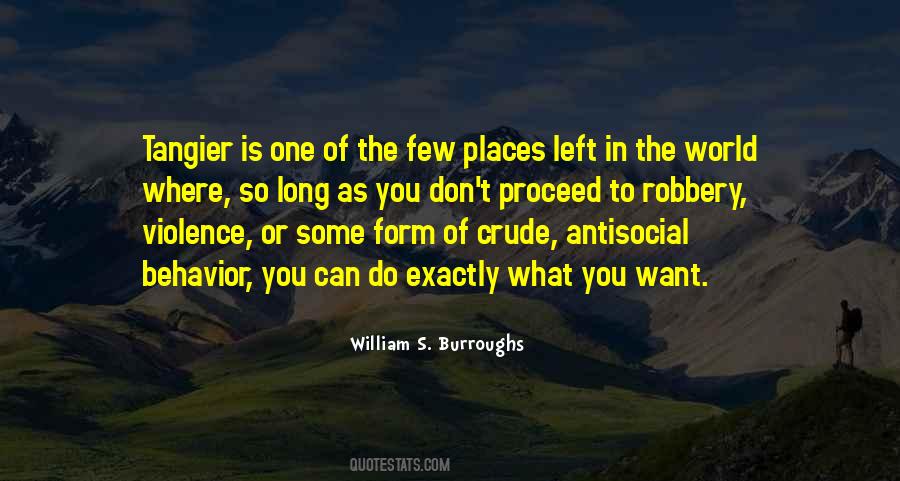 William Burroughs Tangier Quotes #48276