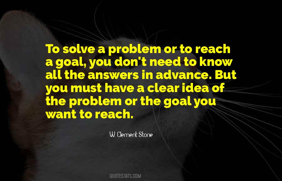 Quotes About Clear Goals #1377333