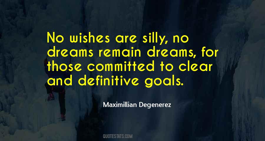 Quotes About Clear Goals #1428995