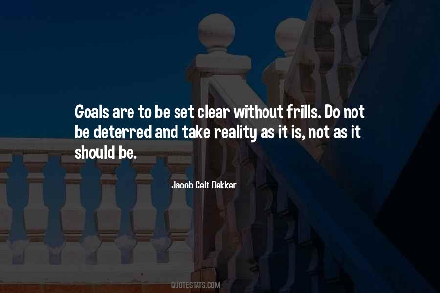 Quotes About Clear Goals #1570066