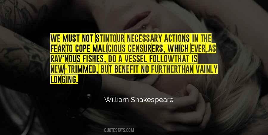 William Shakespeare Fear Quotes #1322439