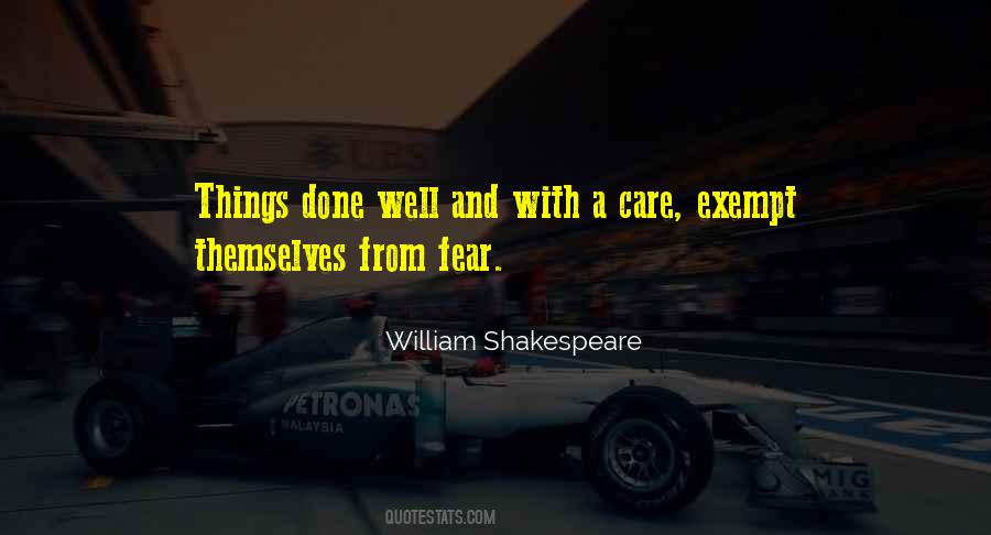 William Shakespeare Fear Quotes #1375731