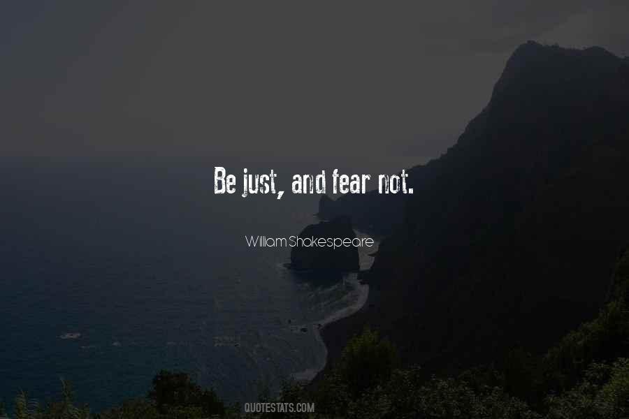 William Shakespeare Fear Quotes #1402610