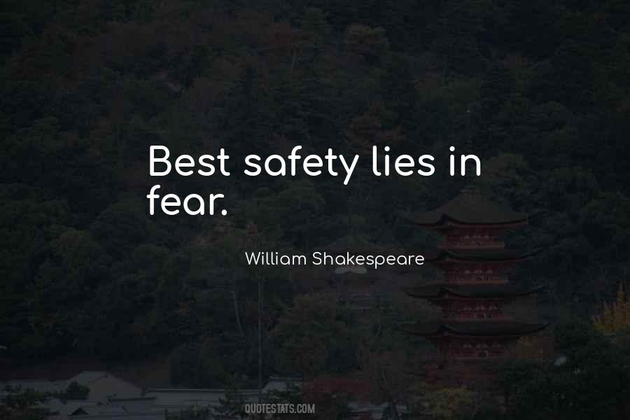 William Shakespeare Fear Quotes #1521716