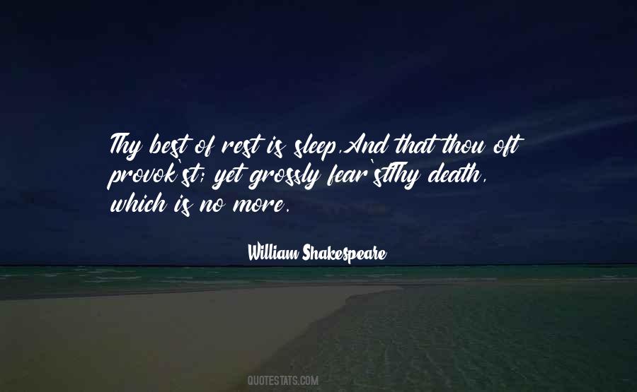William Shakespeare Fear Quotes #1714472