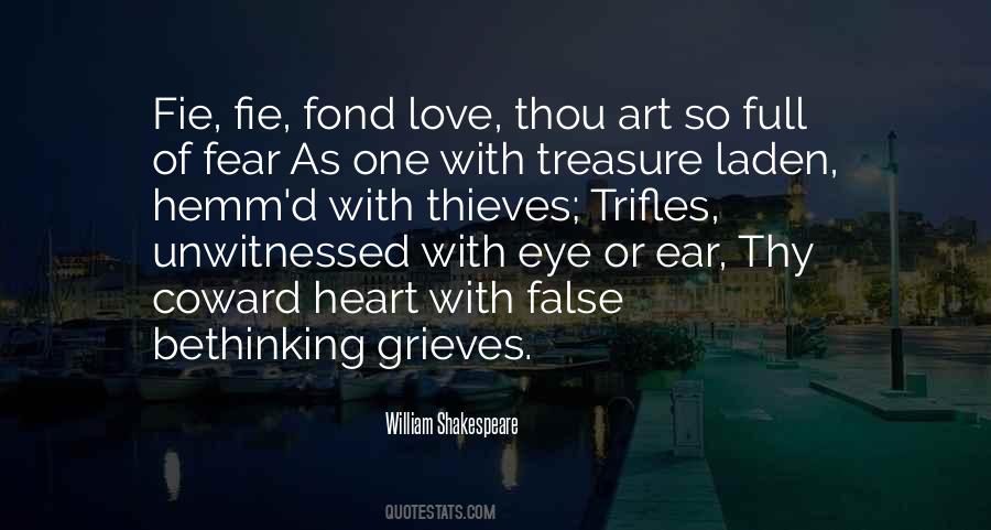 William Shakespeare Fear Quotes #1834096