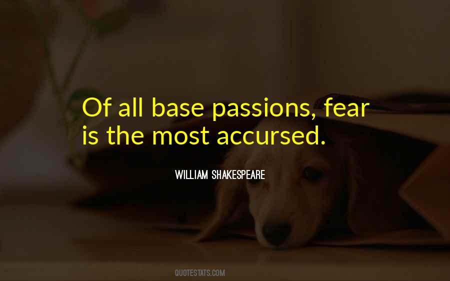 William Shakespeare Fear Quotes #558197