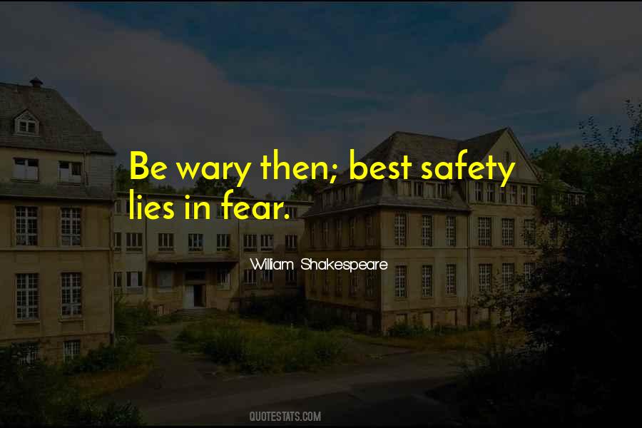 William Shakespeare Fear Quotes #827419