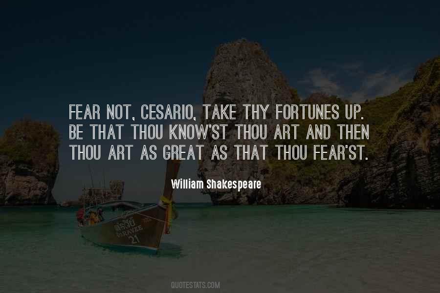 William Shakespeare Fear Quotes #943706