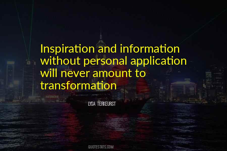 Quotes About Personal Transformation #367366