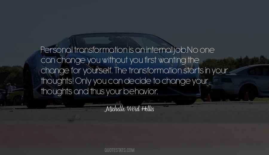 Quotes About Personal Transformation #943591