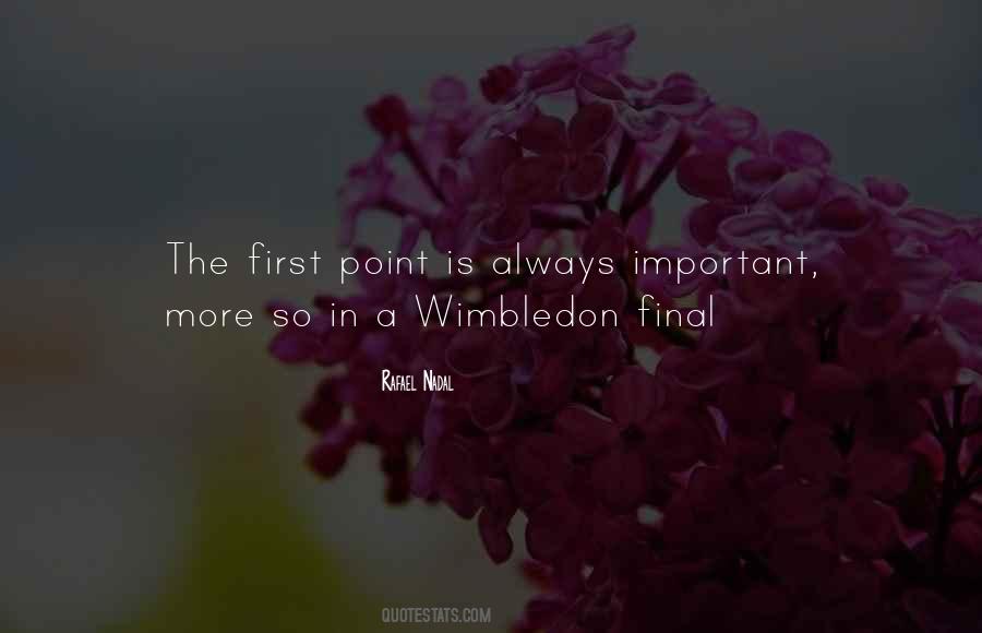 Wimbledon Final Quotes #188382