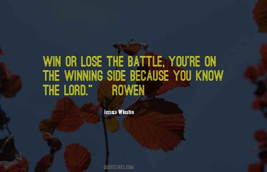 Win Or Lose Quotes #175657