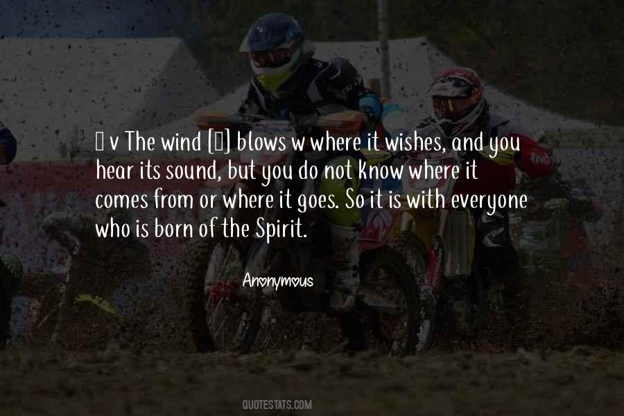 Wind Spirit Quotes #1842245