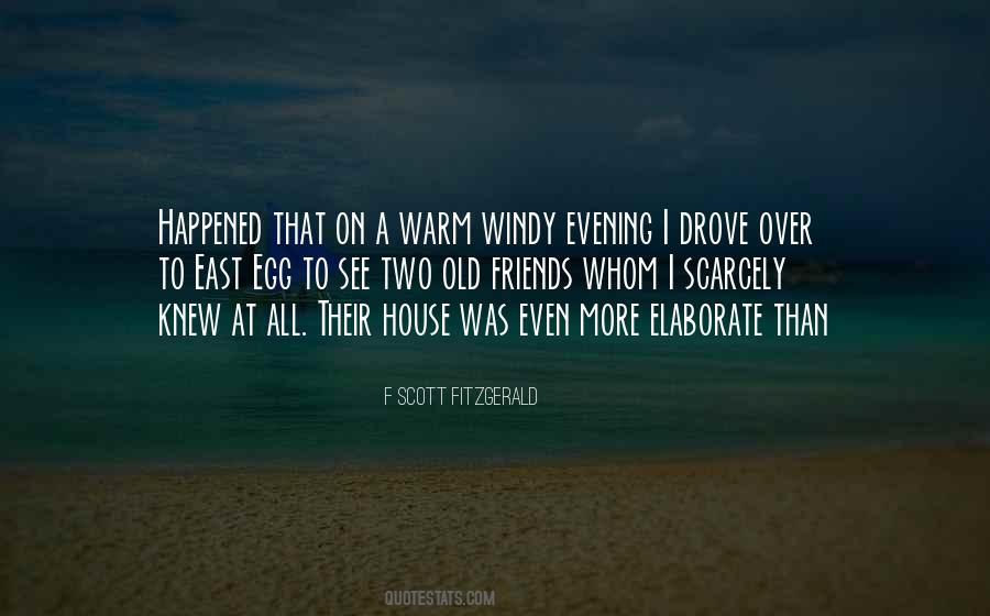 Windy Evening Quotes #39191