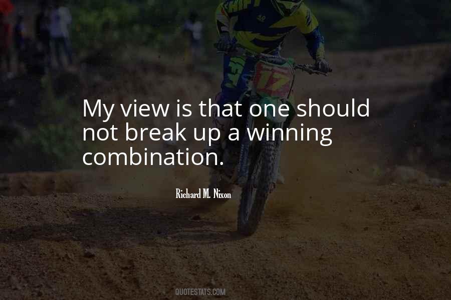 Winning Combination Quotes #1514115