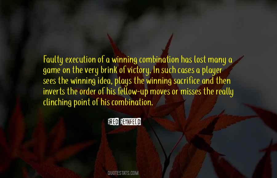 Winning Combination Quotes #438670