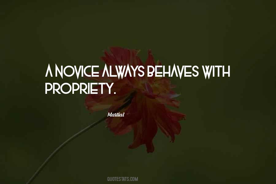 Quotes About Propriety #248429