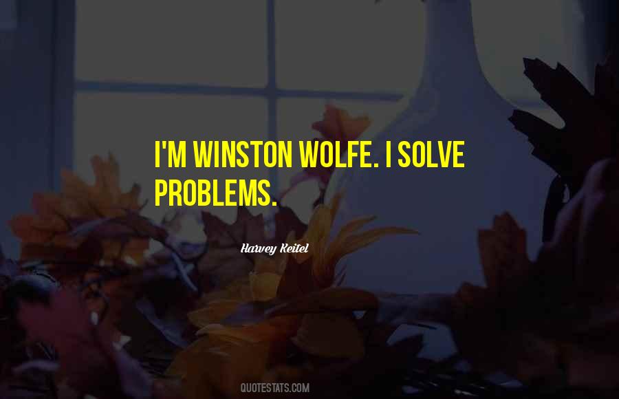 Winston Wolfe Quotes #1671334
