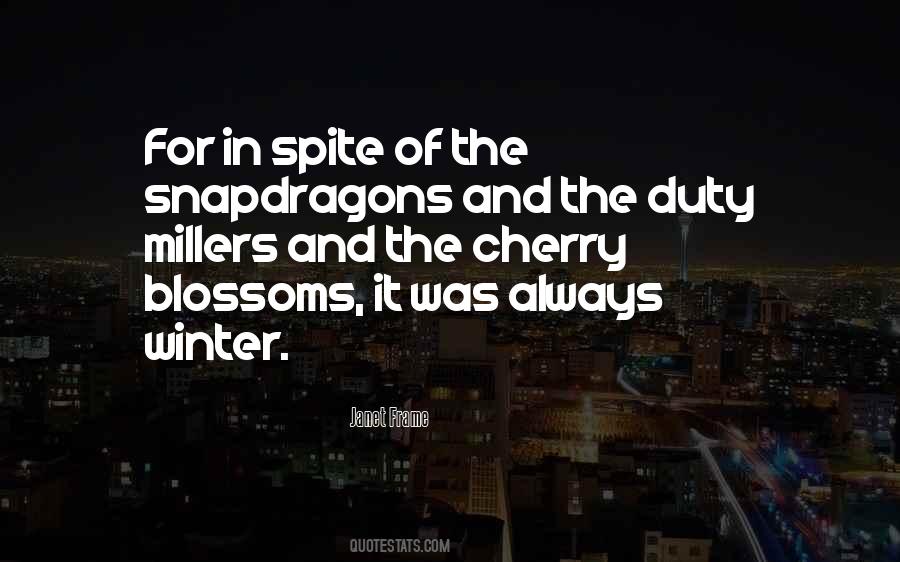 Winter Blossom Quotes #77491