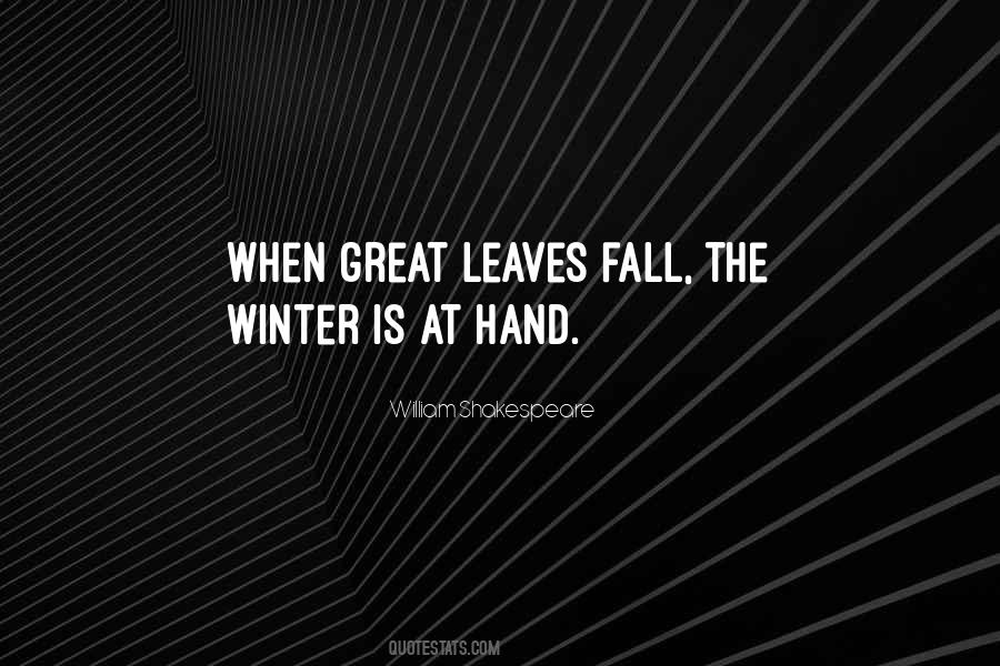 Winter Fall Quotes #1453035