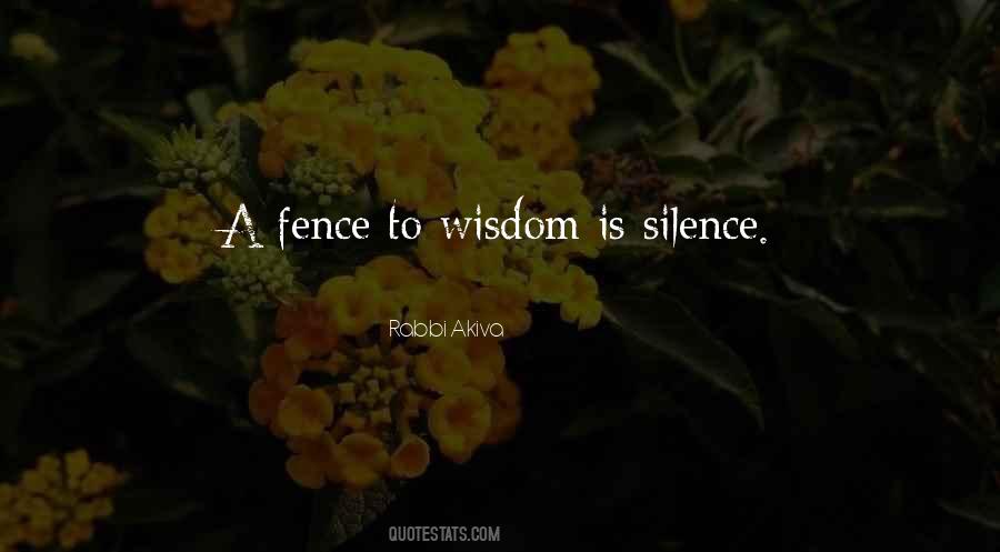 Wisdom In Silence Quotes #145937