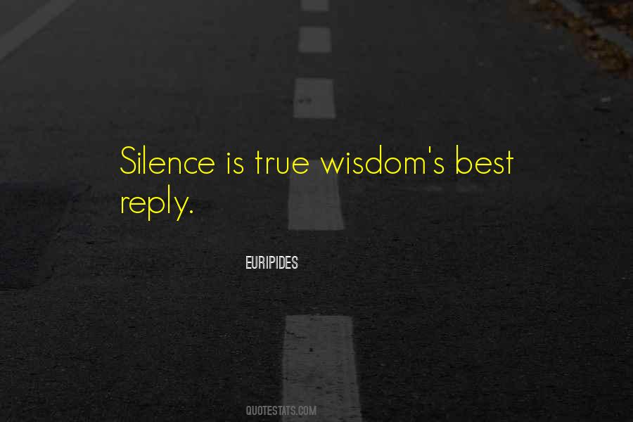 Wisdom In Silence Quotes #240346