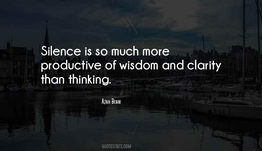 Wisdom In Silence Quotes #777259