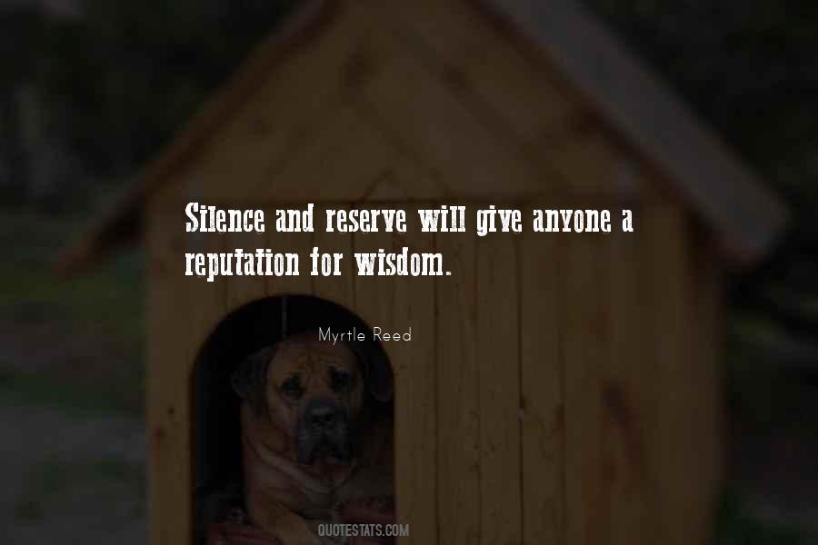 Wisdom In Silence Quotes #934591