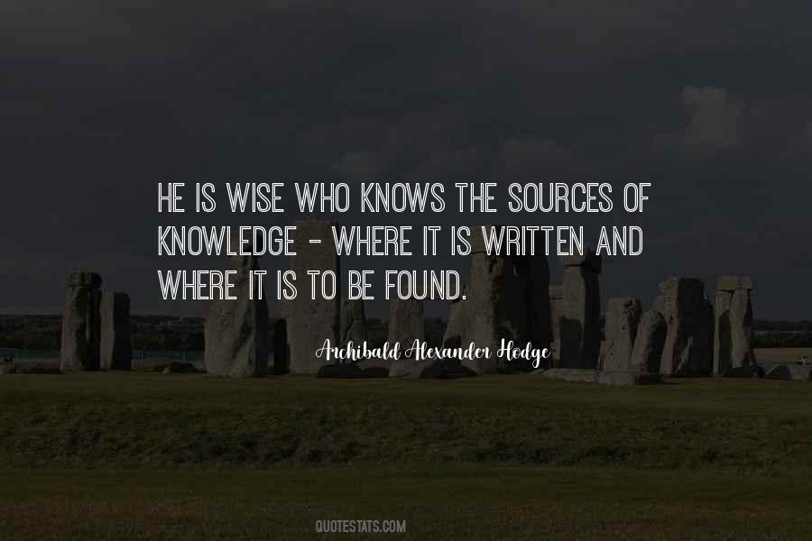 Wise And Knowledge Quotes #697980