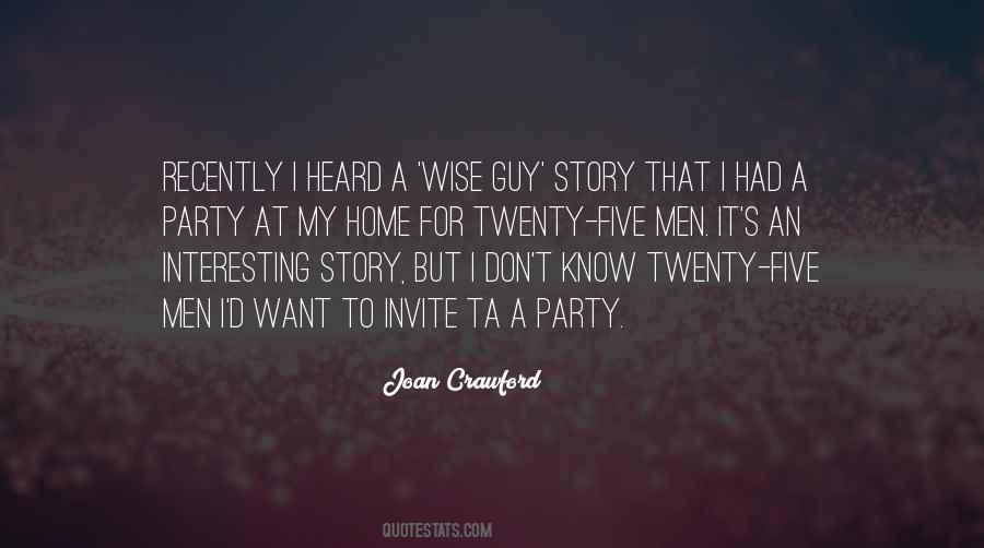 Wise Party Quotes #896955