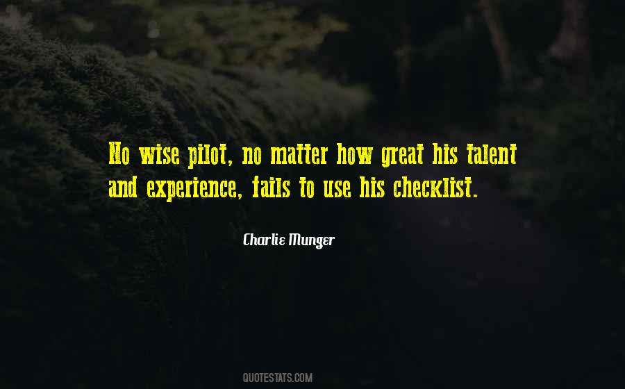 Wise Pilot Quotes #1561562