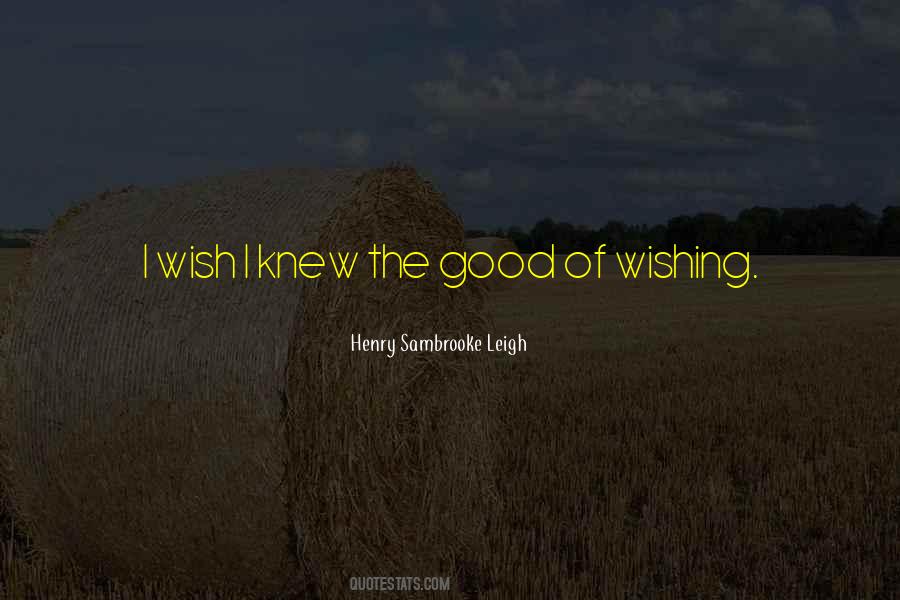 Wish I Knew Quotes #1500472