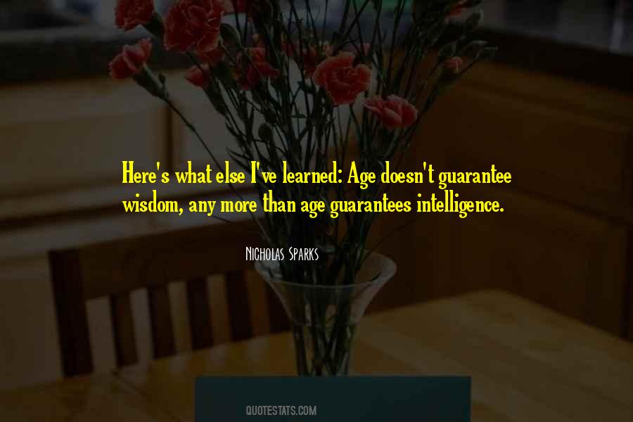 With Age Comes Wisdom Quotes #334118