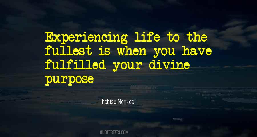 Quotes About Experiencing Life To The Fullest #213696