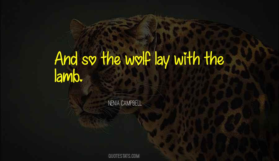Wolf And Lamb Quotes #512296