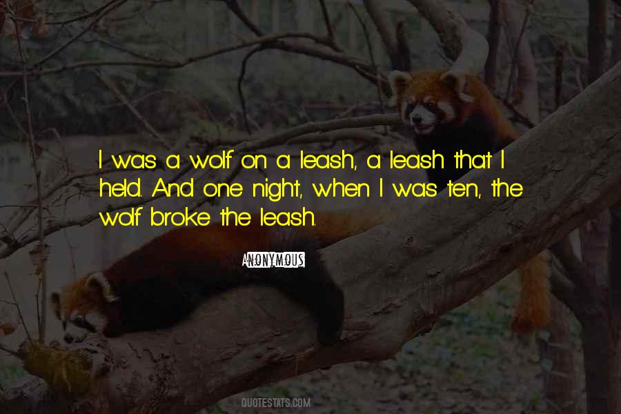 Wolf And Night Quotes #1370289