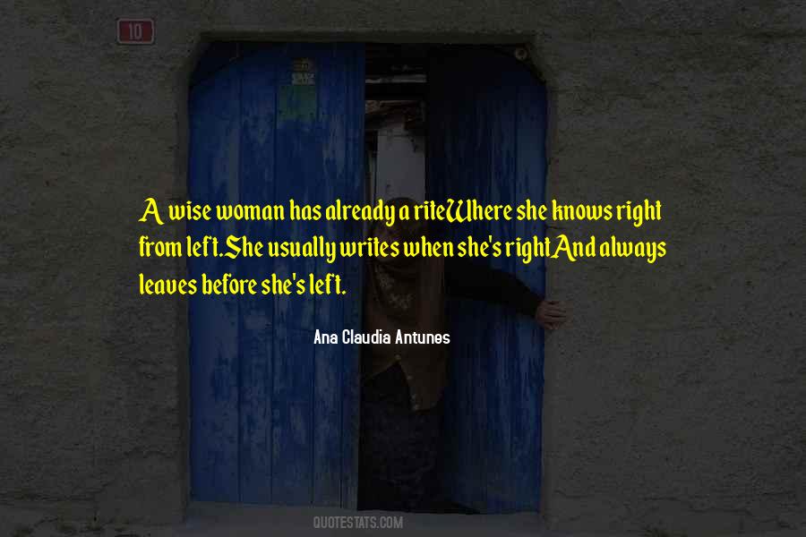 Woman Always Knows Quotes #960376