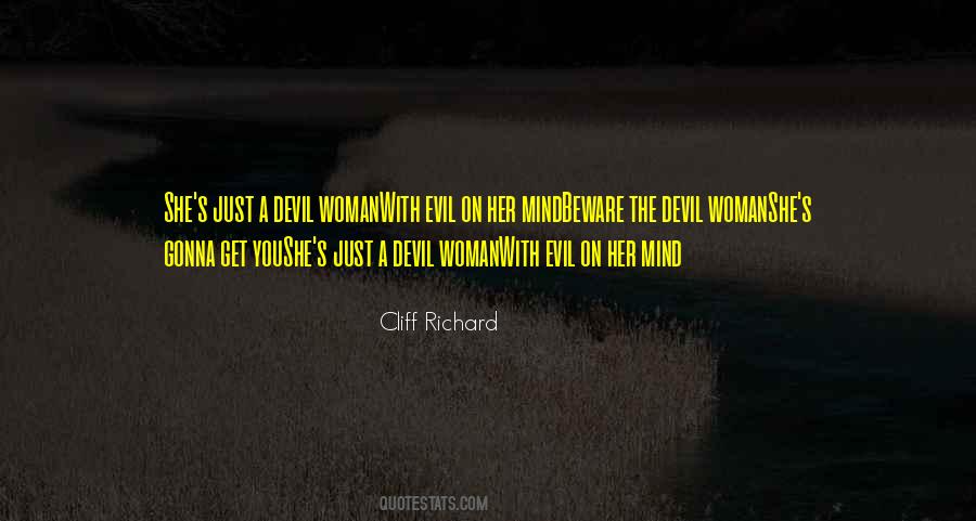 Woman And Devil Quotes #1137617