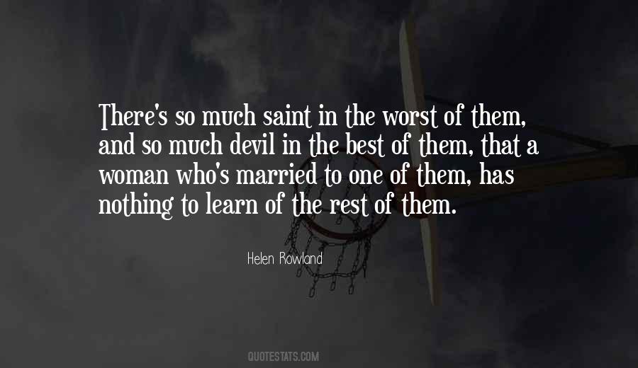 Woman And Devil Quotes #284282