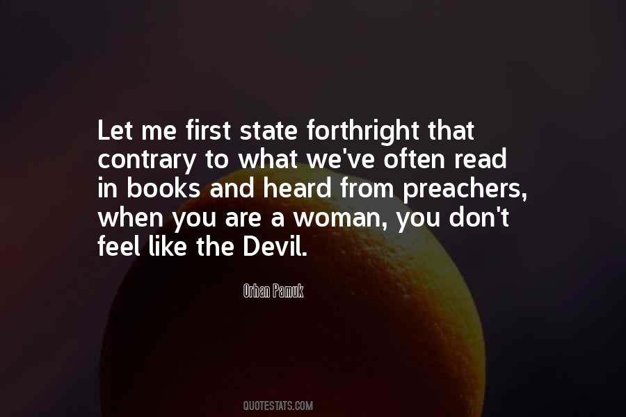 Woman And Devil Quotes #705476