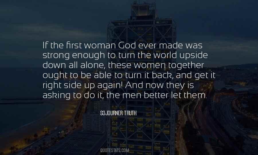 Woman And God Quotes #348959