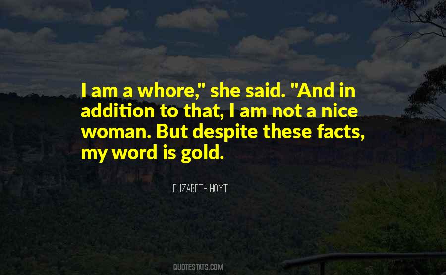 Woman And Gold Quotes #1265497